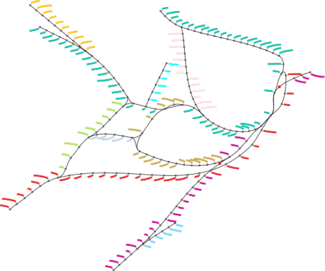 Metro map of Sydney labeled by our method. The layout was created by Fink et al. [FHNSW12].